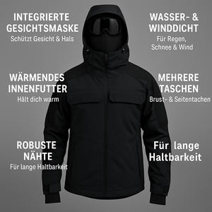 Vorgen™  – Arctic Tactical Jacke mit Gesichtsmaske