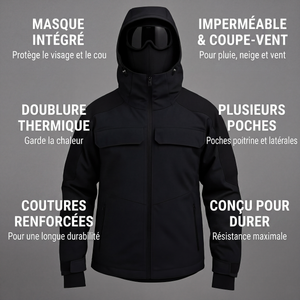Vorgen™ – Veste tactique Arctic avec masque facial